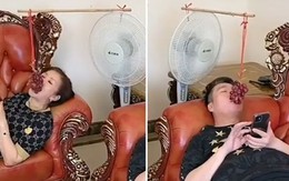 Cách ăn nho kiểu 'quý sờ tộc'