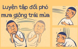 Tập võ đối phó... mưa giông Sài Gòn