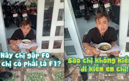 Thanh niên ngồi ăn mì trong nhà bỗng dưng thành F2