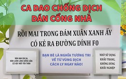 Chống Cô Vít bằng ca dao dán trước cổng nhà