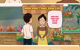 Thằng Vàng mua hoa tặng bạn gái