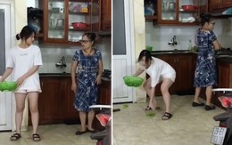 Con gái vẩy rau chứng minh cho mẹ thấy 'mình có thể lấy chồng'