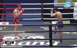 2 võ sĩ boxing 'lườm nhau' không chịu đánh bị trọng tài xử thua