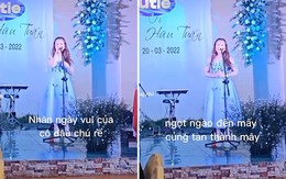 Cô gái hát 'Ngọt ngào đến mấy cũng tan thành mây' mừng đám cưới