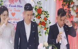 MC đám cưới hú hồn khi bị pháo giấy bắn vào mặt