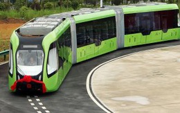 Trung Quốc thử nghiệm chạy tàu điện trên đường ray ảo