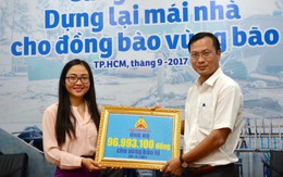Gần 280 triệu đồng ủng hộ đồng bào bão lũ