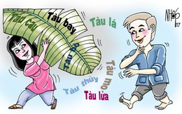 Gió đưa bụi chuối te tàu