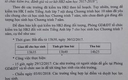 Ra đề vượt quá chương trình, 12 trường phải tổ chức kiểm tra lại