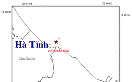 Lại động đất 2,3 độ richter tại Hà Tĩnh