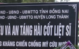 Đồng Nai tổ chức lễ an táng 13 liệt sĩ chưa biết tên