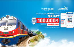 Thanh toán vé tàu tết qua VNPAY-QR được giảm 100.000đ