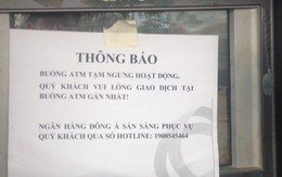 Hàng loạt cây ATM cũng 'nghỉ tết'