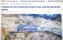 Tạm đình chỉ trưởng công an xã bị tố hành hung 2 nhà báo