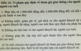 Bị phạt 1- 3 triệu đồng nếu không giúp người khuyết tật