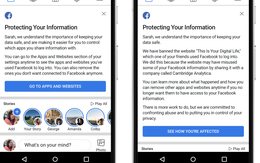 Facebook thông báo đến những tài khoản bị lộ thông tin cho Analytica