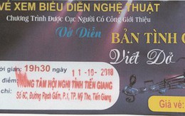 Bán vé xem kịch đội lốt Cục Người có công giới thiệu?