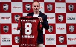 Sang Nhật, Iniesta vẫn mặc áo số 8