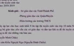 Bộ GD-ĐT: không có chuyện giới hạn kiến thức ra đề thi văn lớp 10