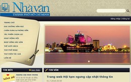 Trang web của Hội Nhà văn TP.HCM lại ngưng hoạt động