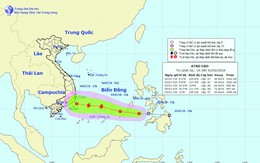 Áp thấp nhiệt đới có thể mạnh lên thành bão khi tới Trường Sa