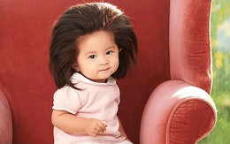 Bé gái Nhật 1 tuổi gây bão mạng với mái tóc 'bờm sư tử'