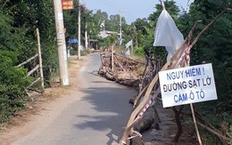 'Hà bá' ngoạm đường giao thông liên xã Vĩnh Trường