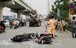 Va xe máy rồi ngã ra đường ở Thủ Đức, một phụ nữ bị cán chết