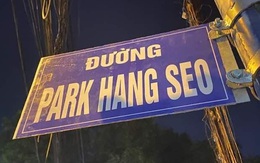 Tháo dỡ biển 'đường Park Hang Seo'