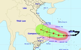 Bão số 6 còn cách Quảng Ngãi, Khánh Hòa 410km