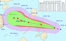 Bão Phanfone vào gần Biển Đông