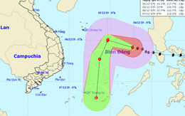 Bão số 7 có dấu hiệu suy yếu