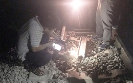 Tàu trật bánh ở Đồng Nai vì ray gãy
