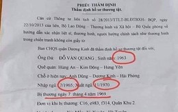 Làm rõ việc tung tin thất thiệt về cựu binh nhập ngũ lúc '2 tuổi'