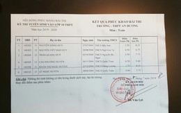 Bị ghép nhầm phách, 7 thí sinh thi vào lớp 10 suýt bị điểm dưới trung bình