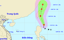 Xuất hiện bão Danas gần Biển Đông, gió giật cấp 10