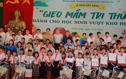 280 suất học bổng "Gieo mầm tri thức" cho học sinh nghèo Vĩnh Long