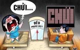 Chửi bới tung tóe trên mạng, cứng họng lúc ra tòa