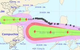 Tâm bão cách đất liền Hà Tĩnh đến Quảng Trị 330km, sóng biển cao 2-4m