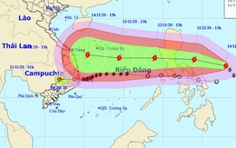 Bão Vamco tiếp tục mạnh lên, thẳng hướng Biển Đông