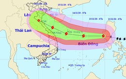 Bão Vamco phức tạp khi vào gần bờ, nhiều kịch bản bão đổ bộ