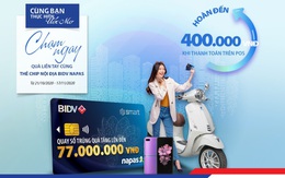 Chạm thẻ BIDV Smart có cơ hội trúng xe Vespa Primavera