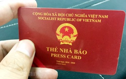 Công bố mẫu thẻ nhà báo kỳ hạn 2021 - 2025