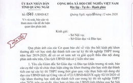 Hỏa tốc tìm phương án xử lý 3,5 tỉ đồng khen thưởng học sinh điểm cao