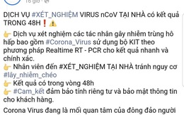 Buộc phòng khám ngưng ngay quảng cáo dịch vụ xét nghiệm virus corona tại nhà