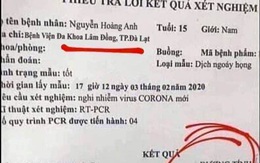 Xác minh người làm giả phiếu xét nghiệm dương tính virus corona tung lên mạng câu view