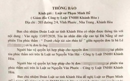 Công ty Luật Khánh Hòa lại bảo vệ cho cả nguyên đơn lẫn bị đơn