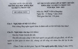 Đề thi chuyên văn lớp 10 bàn về đức hạnh và nhan sắc của phụ nữ gây tranh cãi