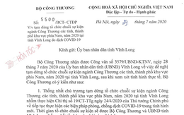 Bộ Công thương tạm dừng chuỗi sự kiện ngành khu vực phía Nam do COVID-19