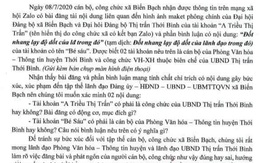 Lãnh đạo xã ra văn bản phản ứng vì bình luận 'thắp nhang lạy độ dốt…'